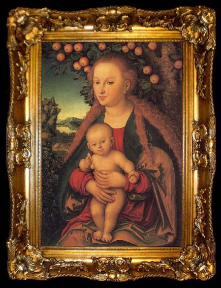 framed  Lucas  Cranach The Virgin and Child under the Apple Tree, ta009-2